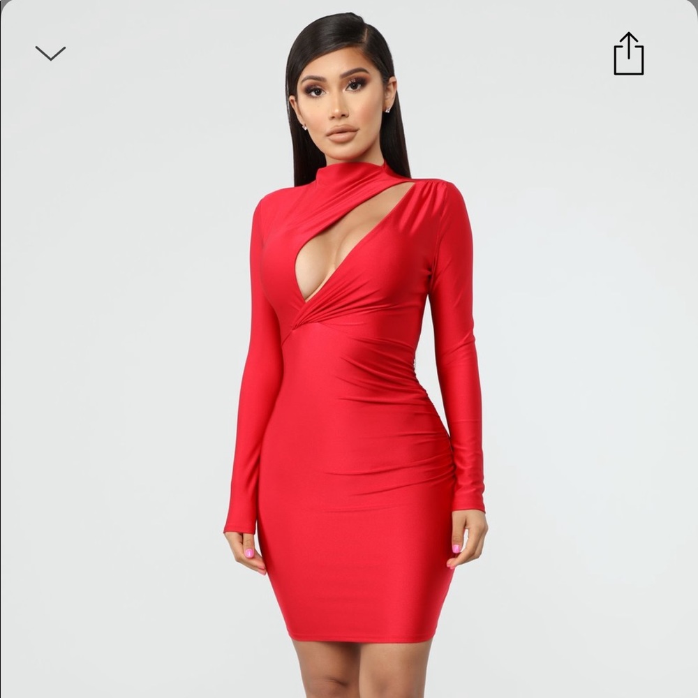 Sexy red dress